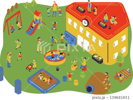 幼稚園、保育園の日常 幼稚園、保育園の日常 139681651