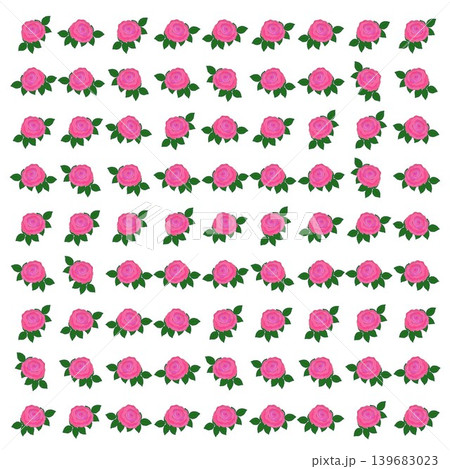 ピンクの薔薇の壁紙イラスト ピンクの薔薇の壁紙イラスト 139683023