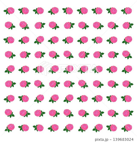ピンクの薔薇の壁紙イラスト ピンクの薔薇の壁紙イラスト 139683024