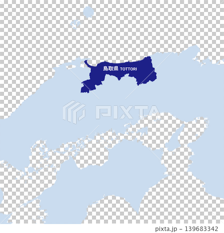 日本鳥取縣地圖向量插圖素材 日本鳥取縣地圖向量插圖素材 139683342