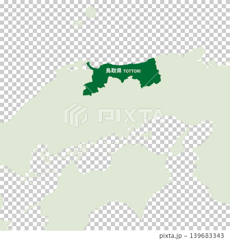 日本鳥取縣地圖向量插圖素材 日本鳥取縣地圖向量插圖素材 139683343