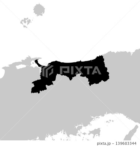 日本のベクターイラスト地図素材:鳥取県全体地図 日本のベクターイラスト地図素材:鳥取県全体地図 139683344