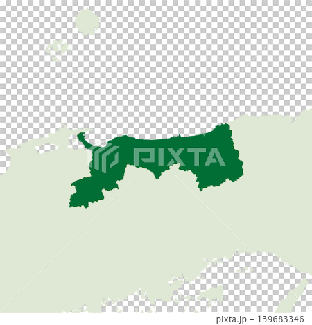 日本鳥取縣地圖向量插圖素材 日本鳥取縣地圖向量插圖素材 139683346