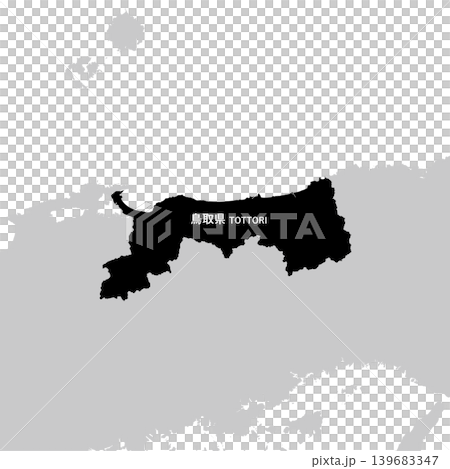 日本鳥取縣地圖向量插圖素材 日本鳥取縣地圖向量插圖素材 139683347