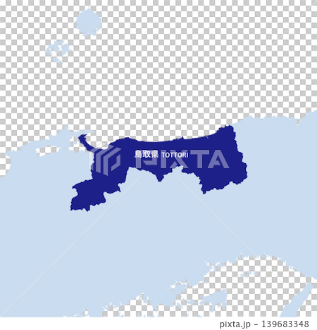 日本鳥取縣地圖向量插圖素材 日本鳥取縣地圖向量插圖素材 139683348