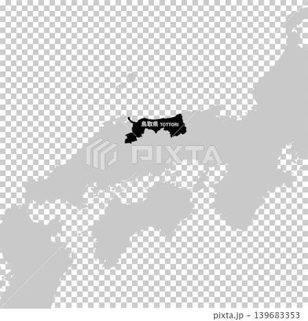 日本鳥取縣地圖向量插圖素材 日本鳥取縣地圖向量插圖素材 139683353