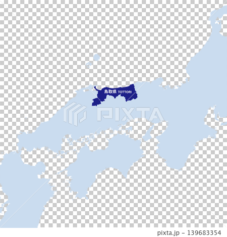 日本鳥取縣地圖向量插圖素材 日本鳥取縣地圖向量插圖素材 139683354