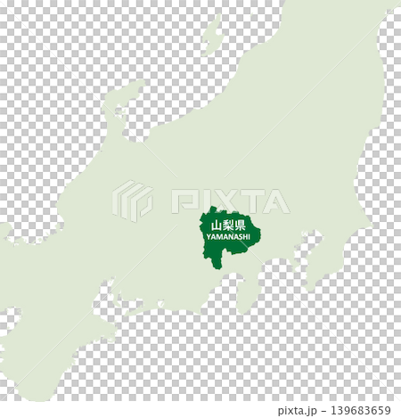 日本向量插圖地圖:山梨縣地圖 日本向量插圖地圖:山梨縣地圖 139683659