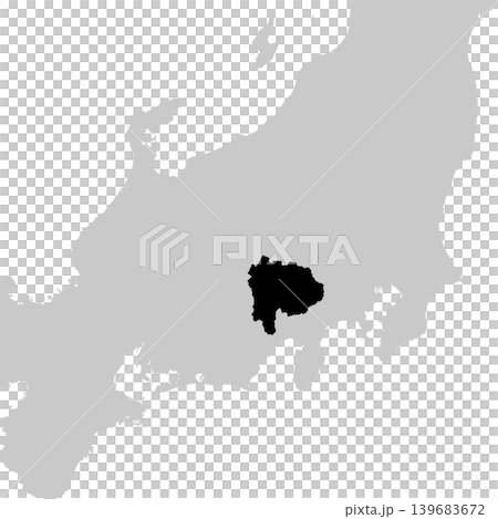 日本のベクターイラスト地図素材:山梨県全体地図 日本のベクターイラスト地図素材:山梨県全体地図 139683672