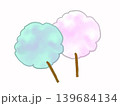 カラフルな綿あめのイラスト 139684134
