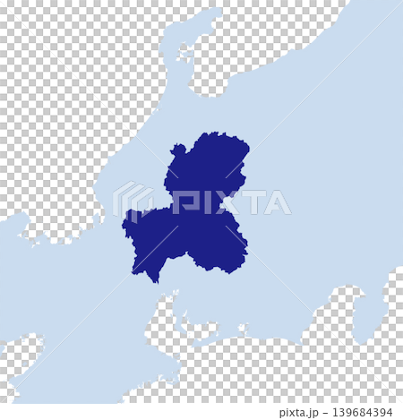 日本向量插圖地圖素材:岐阜縣地圖 日本向量插圖地圖素材:岐阜縣地圖 139684394