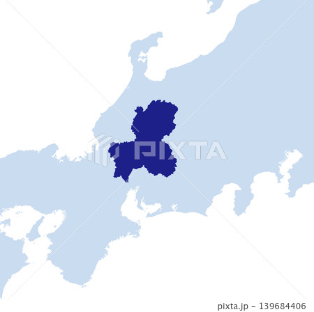 日本のベクターイラスト地図素材:岐阜県全体地図 日本のベクターイラスト地図素材:岐阜県全体地図 139684406