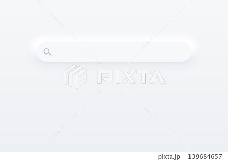 clean white search engine bar element in neumorphic style clean white search engine bar element in neumorphic style 139684657