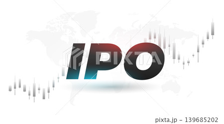 initial public offer ipo global economy concept with rising financial trading chart initial public offer ipo global economy concept with rising financial trading chart 139685202