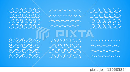 line style abstract flowing curvy sea motion in set line style abstract flowing curvy sea motion in set 139685234