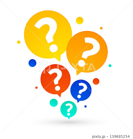 modern question mark banner get the idea for your presentation 139685254