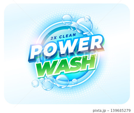 power wash detergent cleaner advertising label power wash detergent cleaner advertising label 139685279