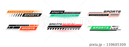 set of lower third live sports news titles element set of lower third live sports news titles element 139685309