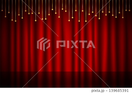 theatrical red curtain banner for your drama production theatrical red curtain banner for your drama production 139685391