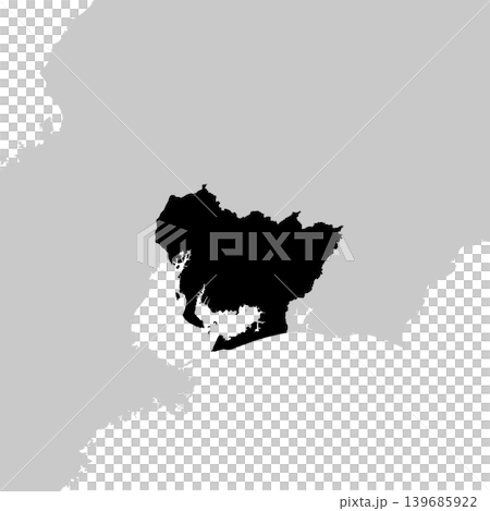 Vector illustration map material for Japan: Aichi Prefecture map Vector illustration map material for Japan: Aichi Prefecture map 139685922