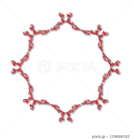 Vintage Ornamental Frame Elegant  Border on a white background, JPG, 300 dpi 139686582