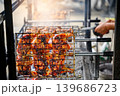 grilled chicken wings and legs on the grill 139686723