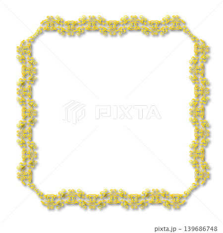 Vintage Ornamental Frame Elegant  Border on a white background, JPG, 300 dpi 139686748