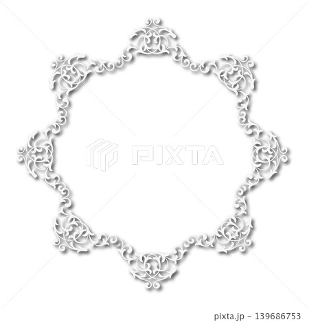 Vintage Ornamental Frame Elegant Border on a white background, JPG, 300 dpi Vintage Ornamental Frame Elegant Border on a white background, JPG, 300 dpi 139686753