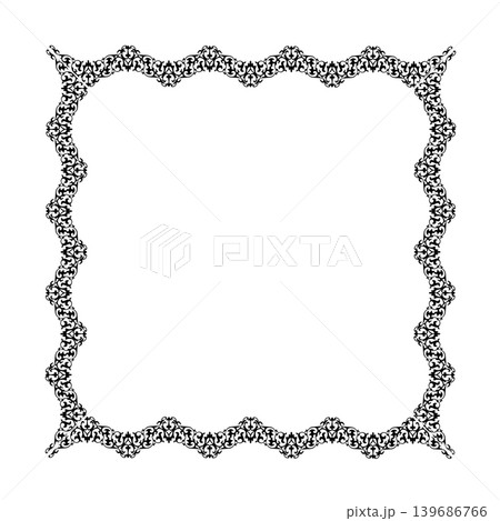 Vintage Ornamental Frame Elegant  Border on a white background, JPG, 300 dpi 139686766
