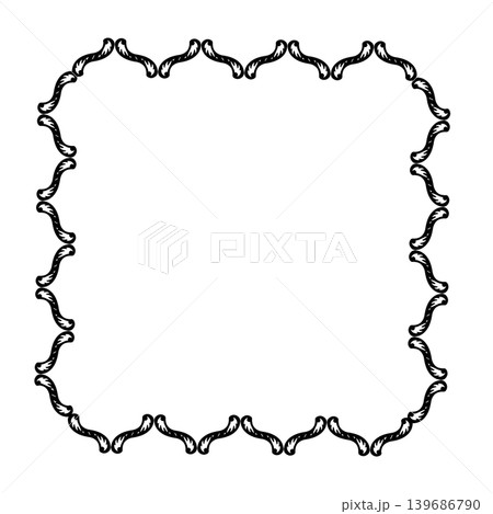 Vintage Ornamental Frame Elegant Border on a white background, JPG, 300 dpi Vintage Ornamental Frame Elegant Border on a white background, JPG, 300 dpi 139686790
