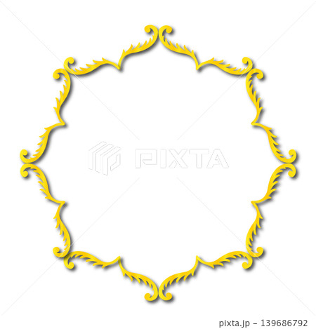 Vintage Ornamental Frame Elegant  Border on a white background, JPG, 300 dpi 139686792