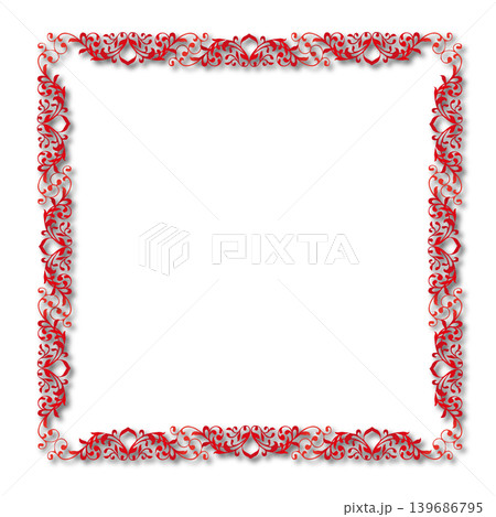 Vintage Ornamental Frame Elegant Border on a white background, JPG, 300 dpi Vintage Ornamental Frame Elegant Border on a white background, JPG, 300 dpi 139686795