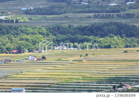 北海道芦別市、野花南地区の田園【5月】 北海道芦別市、野花南地区の田園【5月】 139686899