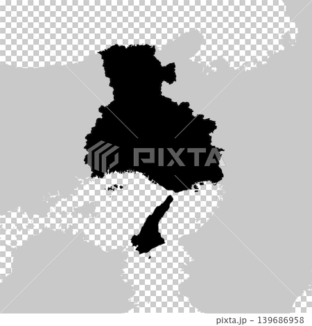 日本兵庫縣地圖向量插圖素材 139686958
