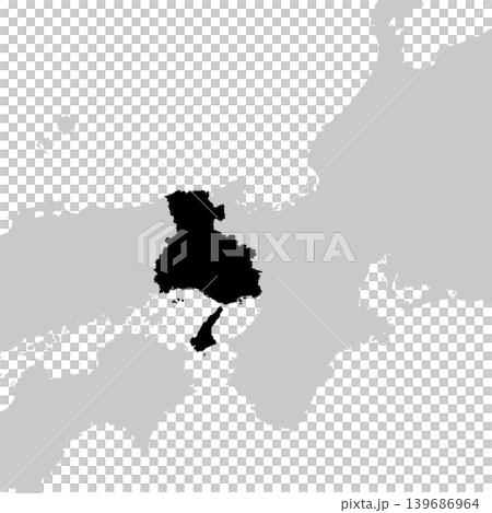 日本兵庫縣地圖向量插圖素材 日本兵庫縣地圖向量插圖素材 139686964