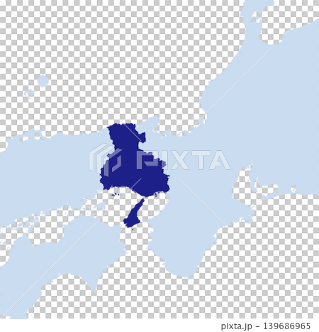 Vector illustration map material for Japan: Hyogo Prefecture map 139686965