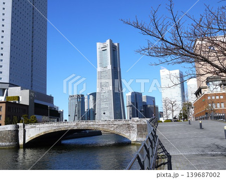 万国橋から見るランドマークタワー 万国橋から見るランドマークタワー 139687002