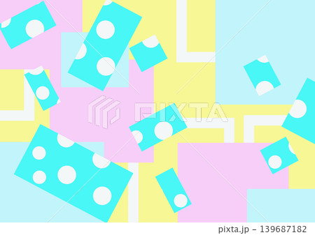 パステルカラーのポップな背景素材 139687182