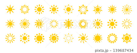Sun Symbols 139687434