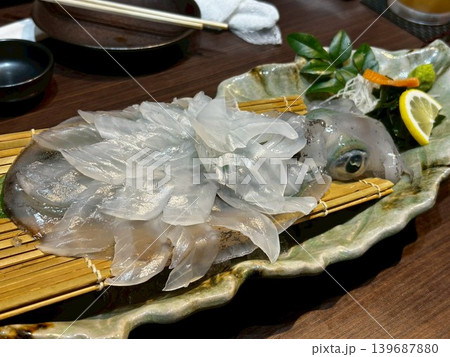 佐賀 呼子のイカ 刺身 佐賀 呼子のイカ 刺身 139687880