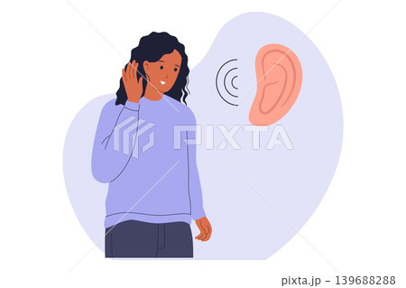 Illustration of Active Listening Communication Skill Concept Illustration of Active Listening Communication Skill Concept 139688288