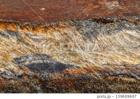 Macro mineral stone Snake eye in the rock a white background Macro mineral stone Snake eye in the rock a white background 139689697