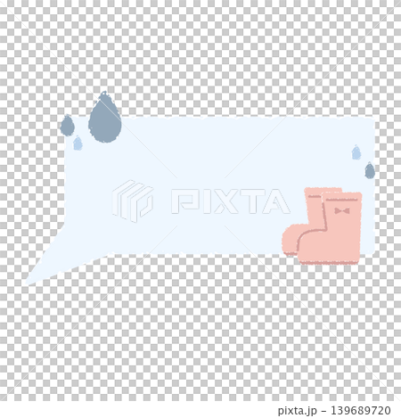 Rain boots (speech bubble) Rain boots (speech bubble) 139689720