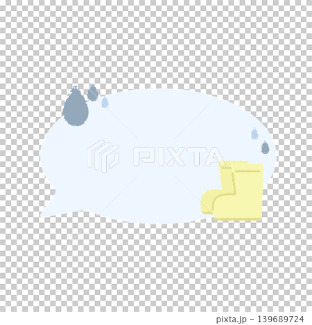 Rain boots (speech bubble) Rain boots (speech bubble) 139689724