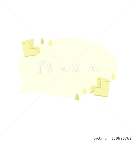 長靴 吹き出し 長靴 吹き出し 139689762