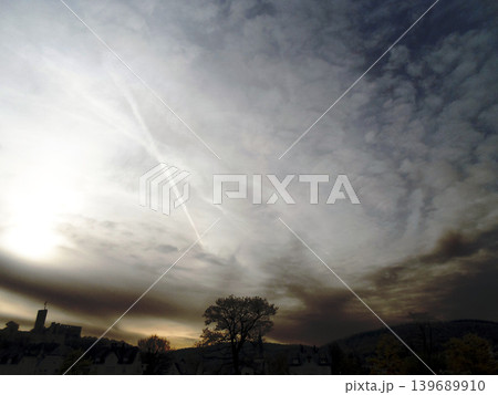 sky with clouds and sun sky with clouds and sun 139689910