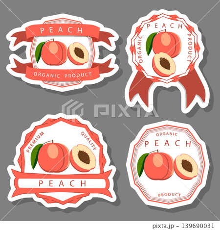 Sweet juicy tasty natural eco product peach 139690031