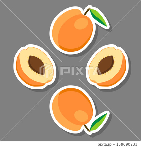 Sweet juicy tasty natural eco product apricot 139690233