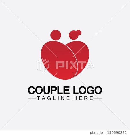 people with love couple vector logo icon symbol vector. This also represents married couple, husband & wife, bride and bridegroom, live-in partners, lovers, romantic couple, pair people with love couple vector logo icon symbol vector. This also represents married couple, husband & wife, bride and bridegroom, live-in partners, lovers, romantic couple, pair 139690282