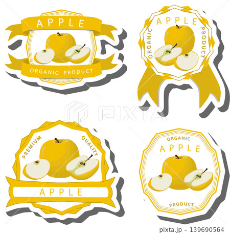 Fruit theme from set juicy delicious apple of various sizes Fruit theme from set juicy delicious apple of various sizes 139690564